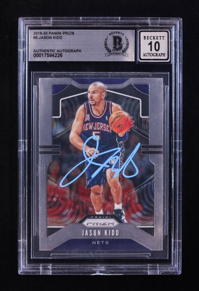 Jason Kidd Signed 2019-20 Panini Prizm #5 (BGS | Autograph Grade 10)
